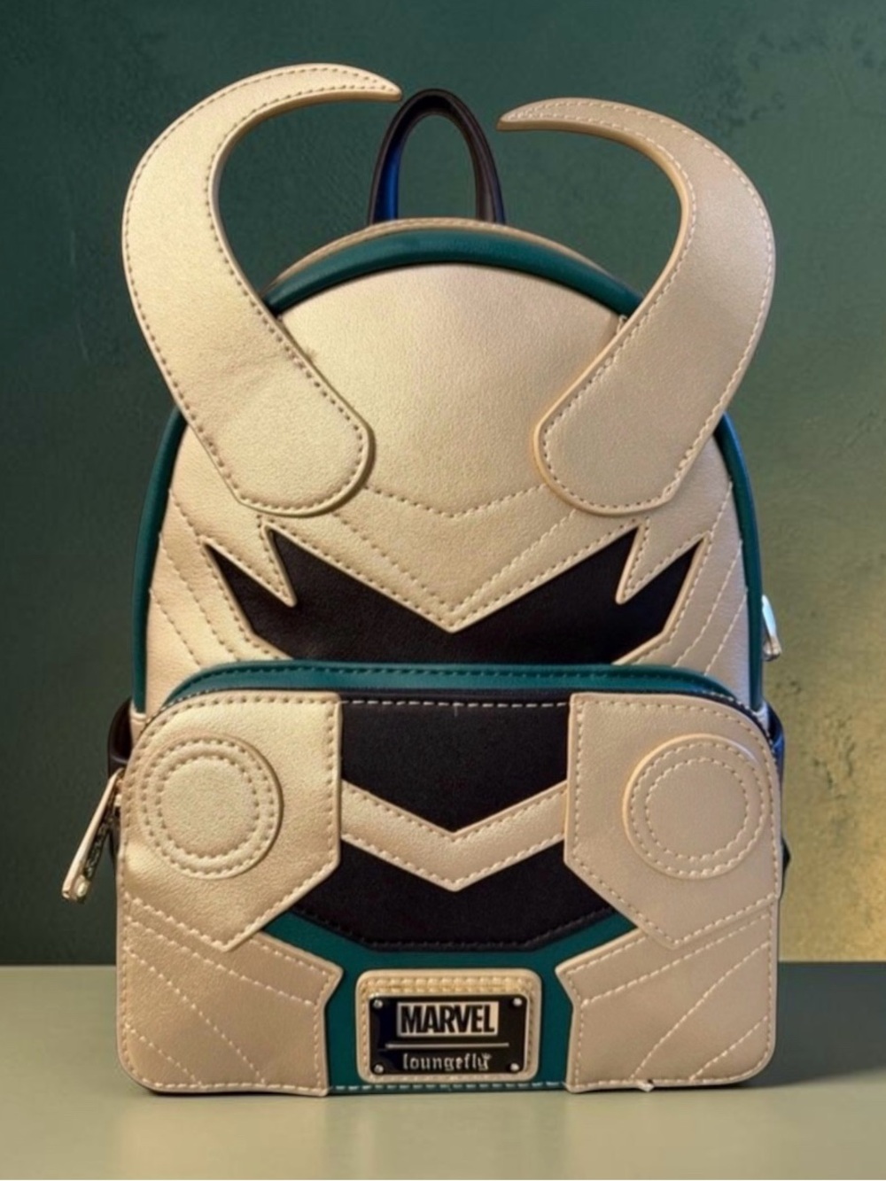 Loungefly Marvel Loki Classic Horned Helmet Mini Backpack